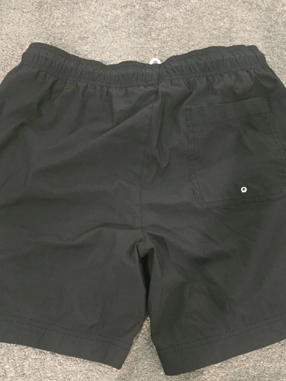 Pacsun Coca Cola Black Swim Trunks with White Script Logo